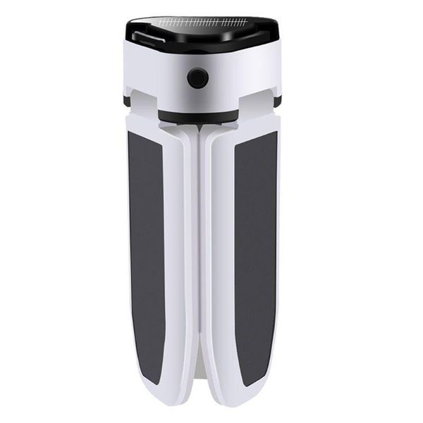 

led 3-leaf solar lamp usb rechargeable 5 mode camping workshop folding light garage lighting bulb bike lights