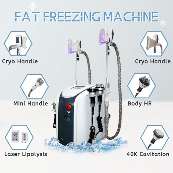 

2021 high qulaity double chin cryolipolysis 7 in 1 body scuplting fat ing body slimming machines equipment for sale #0018