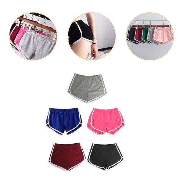 

running shorts 1 set 5pcs fashion beach woman sports elastic yoga, Black;blue