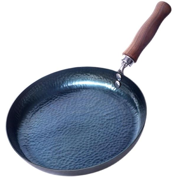 

pans zhangqiu iron pan non-stick uncoated official flagship store steak frying pancakes home fried eggs complementary food.