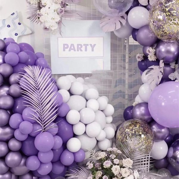

party decoration 12pcs/lot 10"5" purple colors balloon pure latex inflatable macaron for home wedding bachelorette