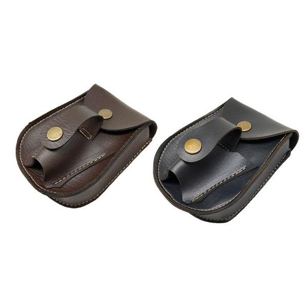 

waist bags handmade leather 2 in 1 hunting slings catapult steel balls bearings bag pouch case holder h8wd