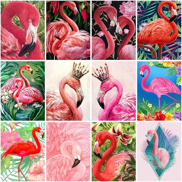 

diamond painting full square/round 5d diy animal flamingo rhinestone embroidery cross stitch mosaic home decoration gift