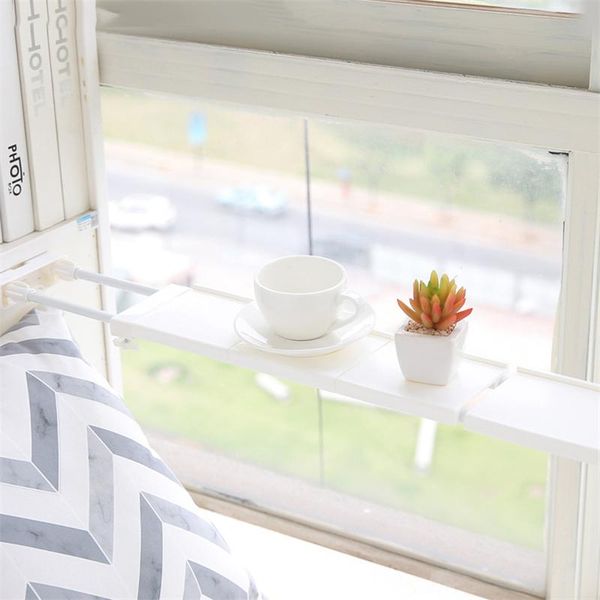 

hooks & rails milyydom window sill shelf for flowers retractable partition kitchen layered storage rack board cabinets organizer holder