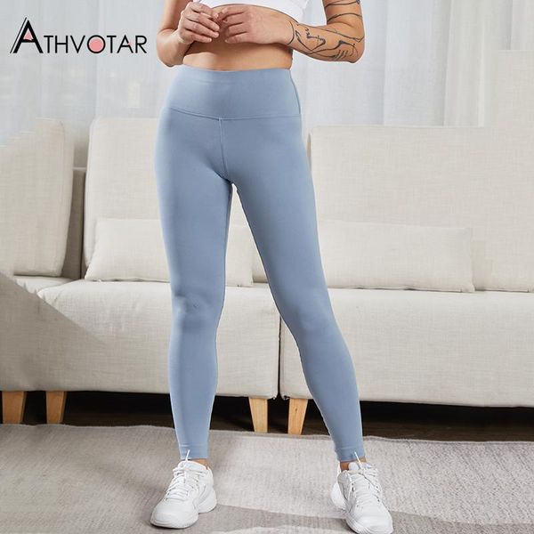 

women's leggings pure color fitness ladies leggins gym casual thin workout women exercise elastic high waist legging, Black