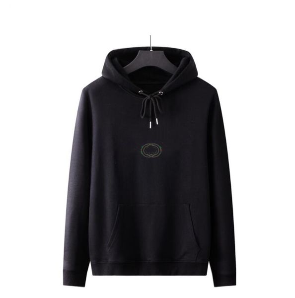 

21ss pure cotton brand designers men's women's hoodie casual fashion tide card brand sweatshirts 1113#, Black