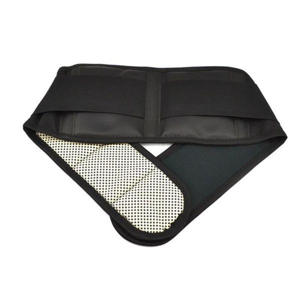 

massage lumbar shoulder brace health care black elbow guard stretch effective self heating magnetic tourmaline belt therapy waist support, Black;gray