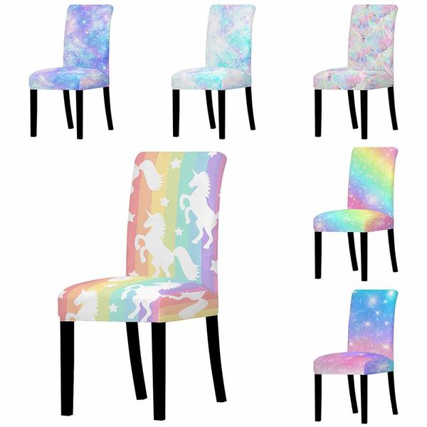 

spandex chair cover multicolor dining slipcover modern removable anti-dirty seater case stretch covers for banquet