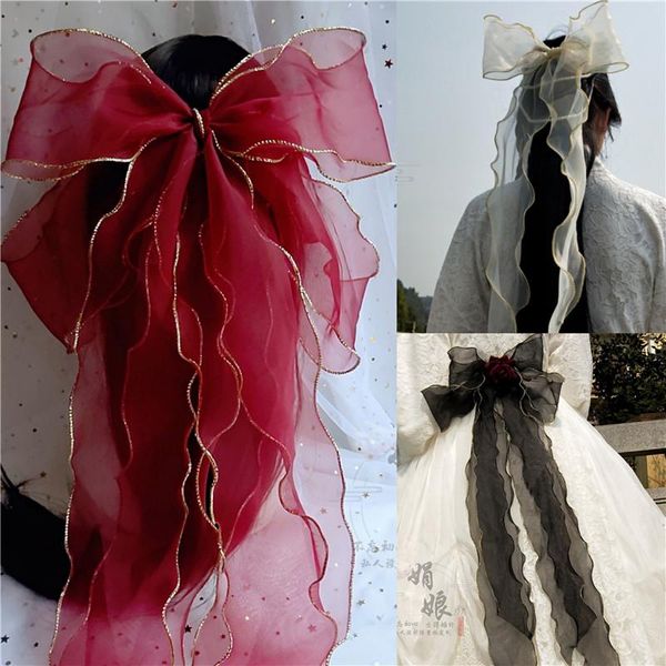 

other event & party supplies fairy lolita hair clip bowknot veil ribbon headdress sweet girl antiquity japanese women soft sister access