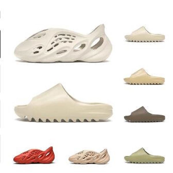 

with box slides men women slippers shoe foam runner ararat bone desert sand earth brown resin mens slide outdoor beach sandals size 36-45