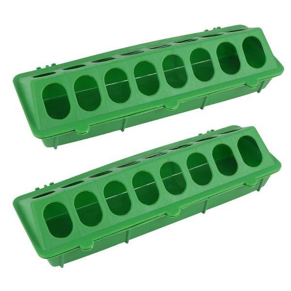 

other bird supplies 2pcs pigeon feeding troughs cage anti-spatter food