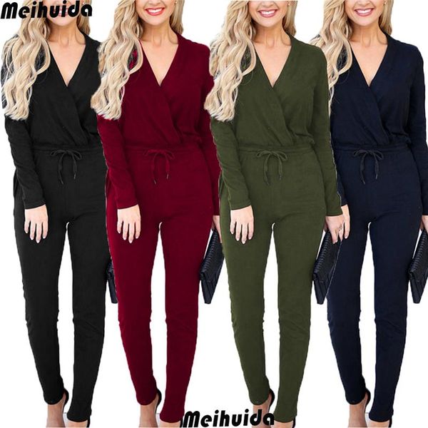 

women's jumpsuits & rompers women clubwear v neck playsuit bodycon party jumpsuit long pants summer wide leg club trousers, Black;white