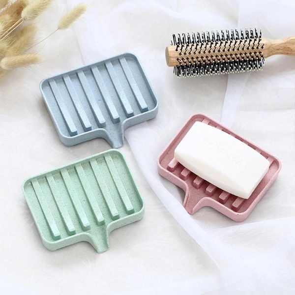 

soap dishes dish bar holder pack bathroom kitchen anti-slip drainer drying rack