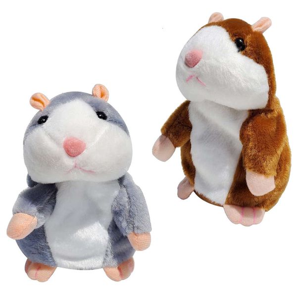 

talking hamster little mouse doll plush voice control toy intelligent early education doll children's gift, Blue