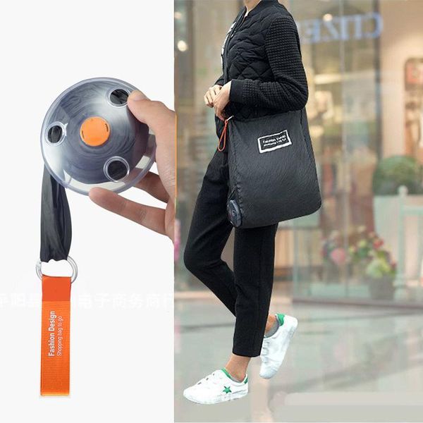 

storage bags ladies shopping bag small disc multi-function retractable shoulder reusable eco-friendly tote