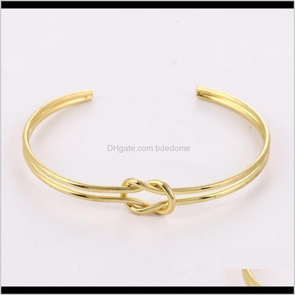 

other bracelets jewelry drop delivery 2021 simple opening bracelet womens personality versatile japanese and korean fashion aessories multi, Golden;silver