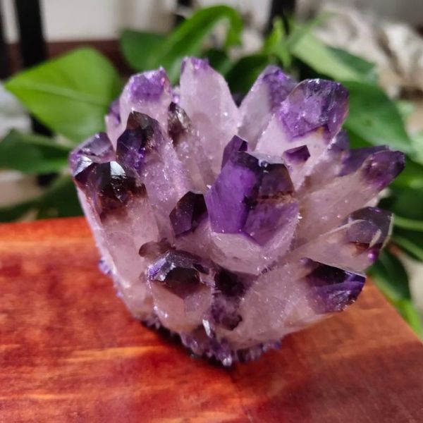 

decorative objects & figurines 1pcs natural amethyst cluster stones geode reiki healing quartz crystal minerals gemstone remove negative