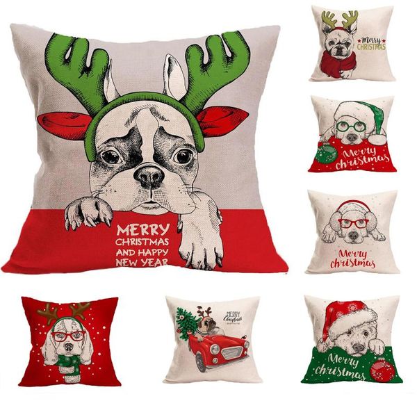

pillow case happy christmas cover decoration creative insert is sold separately #2
