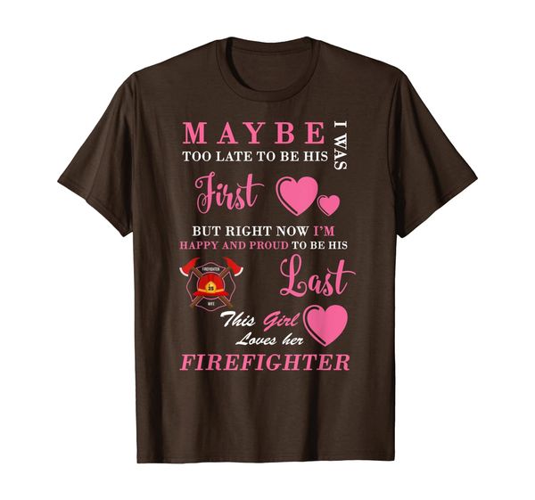 

i love my firefighter shirt - firefighter girlfriend shirt, White;black