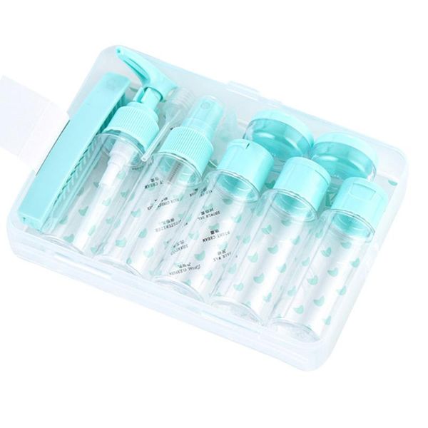 

storage bottles & jars 1 set of 12pcs portable travel cosmetic containers bottle (green)