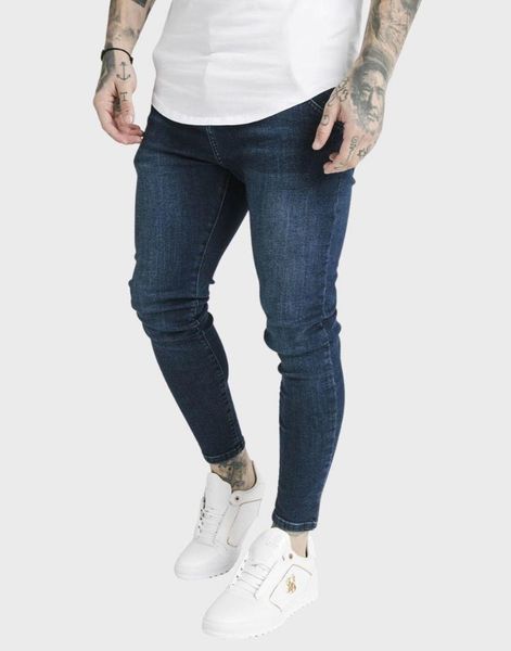 

men's jeans siksilk darkstone skinny, Blue