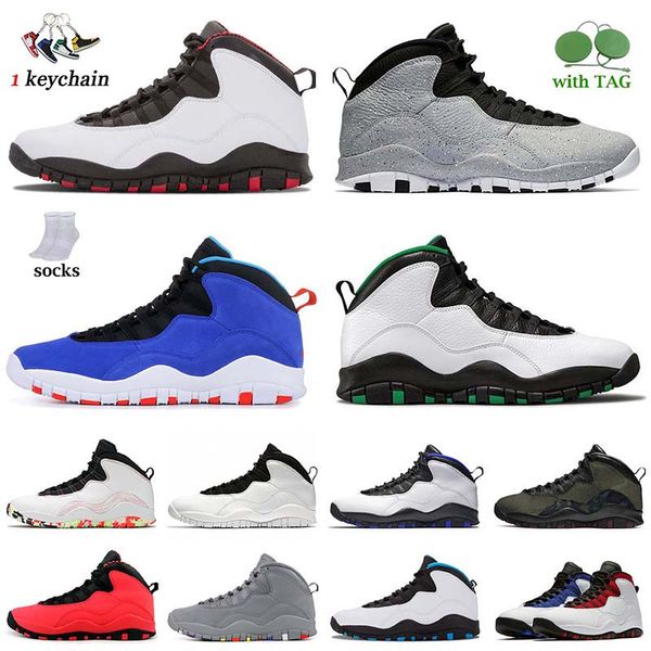 

classic chicago 10s mens basketball shoes 10 luxury sneakers ember glow cement cool grey tinker racer blue desert camo retro men jumpman spo