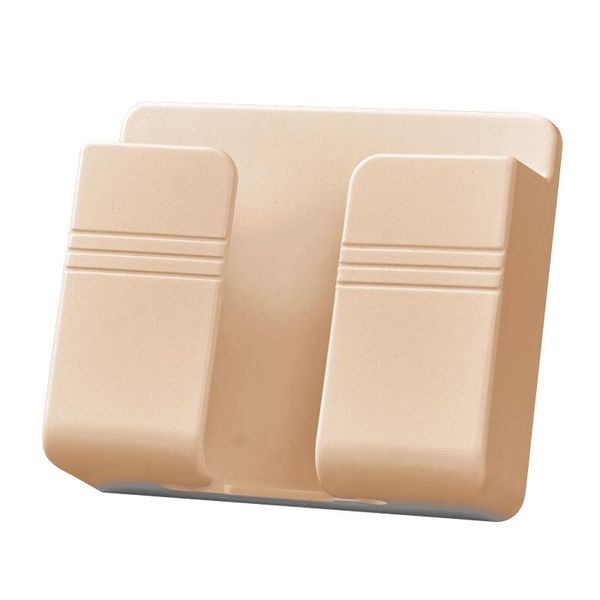 

hooks & rails 9.9*8.6cm wall mount adhesive phone charger holder remote contrl stand strong viscosity for home storage save space