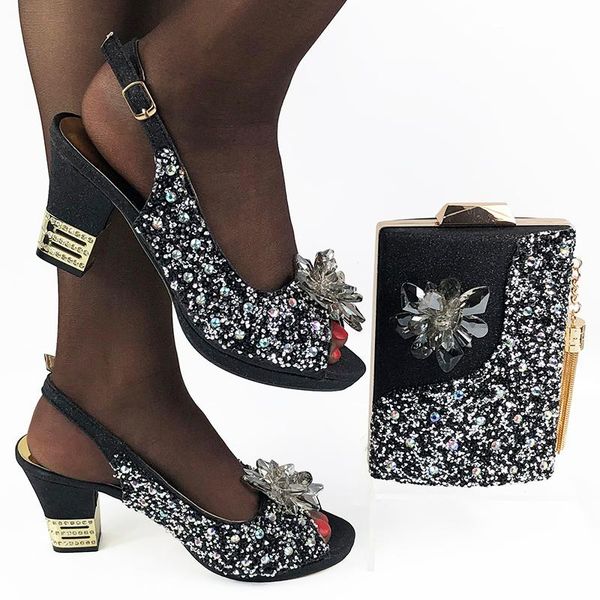

dress shoes doershow beautiful italian matching and bag set african style ladies to match for wedding dresshda1, Black
