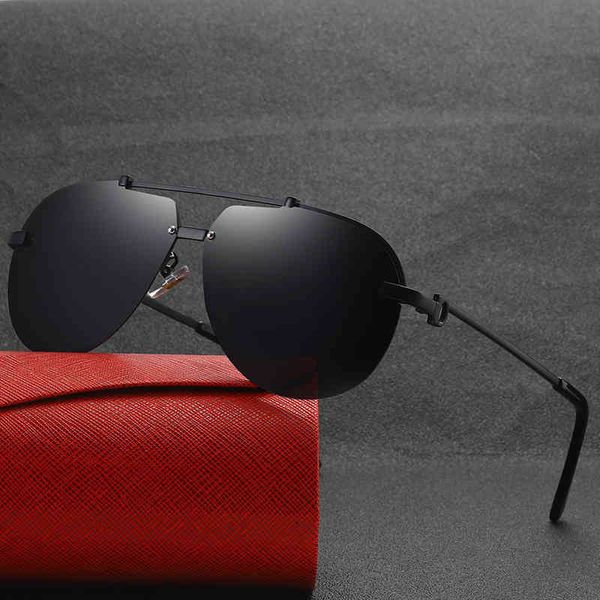 

sunglasses uy polarizing sunglasses men's half frame sunscreen glasses 3027, White;black
