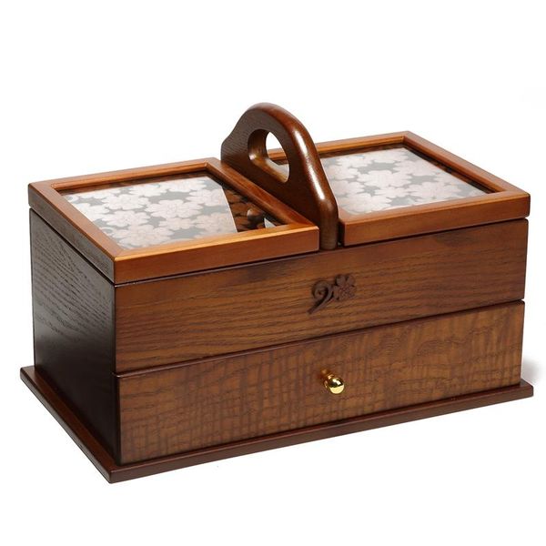 

jewelry pouches, bags vintage wooden storage box large treasure chest wood crate case for home craft container, Pink;blue