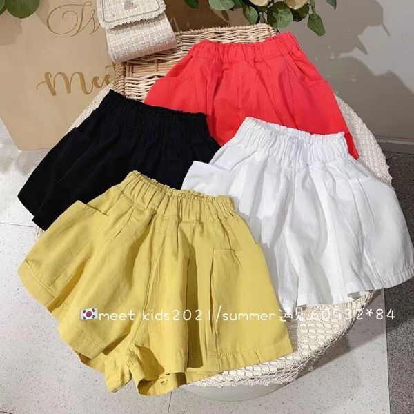 

wholesale girls shorts cotton summer fashion 3-8t b161, Black