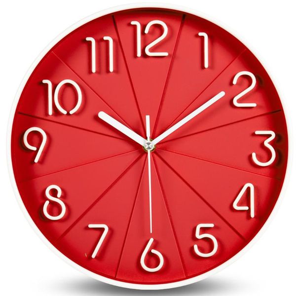 

wall clocks simple silent clock modern design creative novelty digital bedroom quartz orologio parete home decor zb50wc