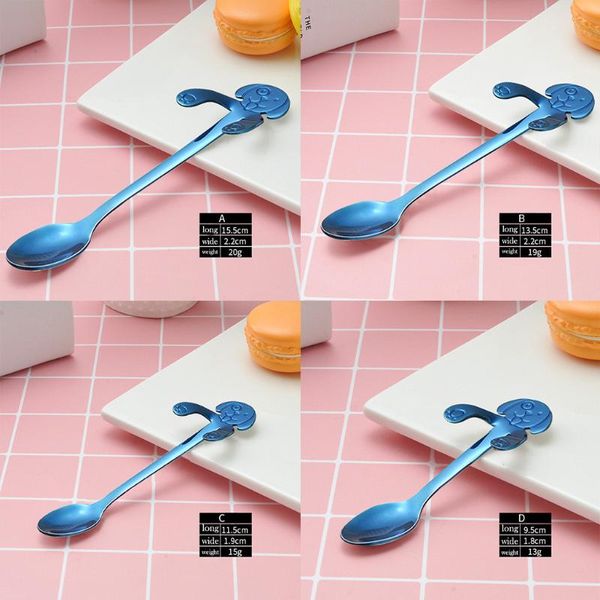 

spoons royal style flatware for kitchen cute dog spoon long handle coffee drinking tools gadget teaspoon