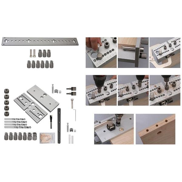 

professional hand tool sets quick wood doweling jig handheld pocket hole system drill bit puncher for carpentry dowel joints