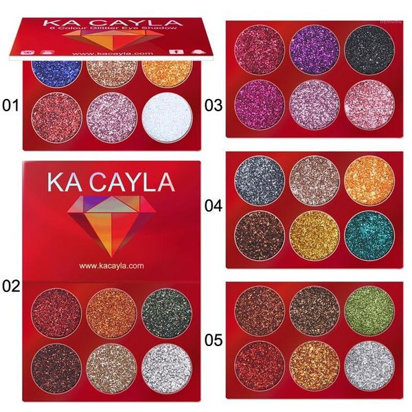 

glitter eyeshadow 6 color shimmer powder shinning 3d charming makeup eye shadow1