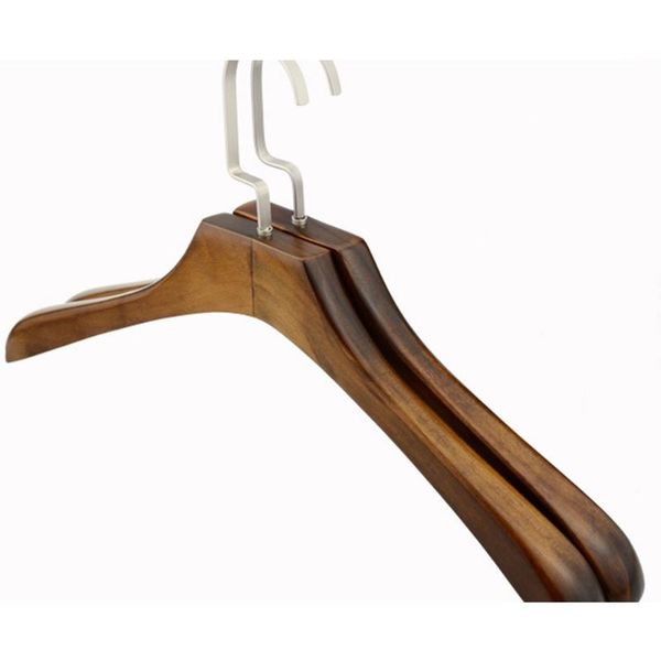 

hangers & racks save space storage retro rack wide shoulder closets suit stand clothes hanger coat non slip simple solid wood smooth