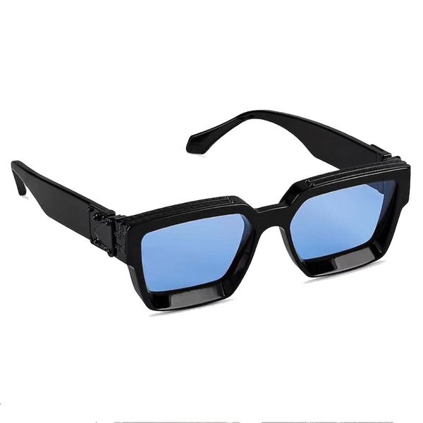 Millionaire-Sonnenbrille für Herren Z1165W Schwarz Blauer Rahmen klassische Million-Männerbrille wild quadratisch tiefer Abschnitt Modepersönlichkeit o259C