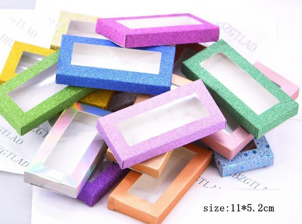 

set/lot packing box for eyelash blank eyelashes package multicolor paper white tray 25mm diy flash packing1