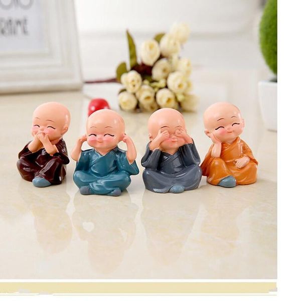 

4pcs the little monk for home decorations figurines car decor saab 9-3 9-5 9000 93 95 mg gt mg3 mg5 mg6 daihatsu terios interior