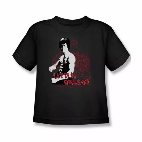 

Bruce Lee Little Dragon Juvenile Short Sleeve T-Shirt Sizes- S- New, White;black