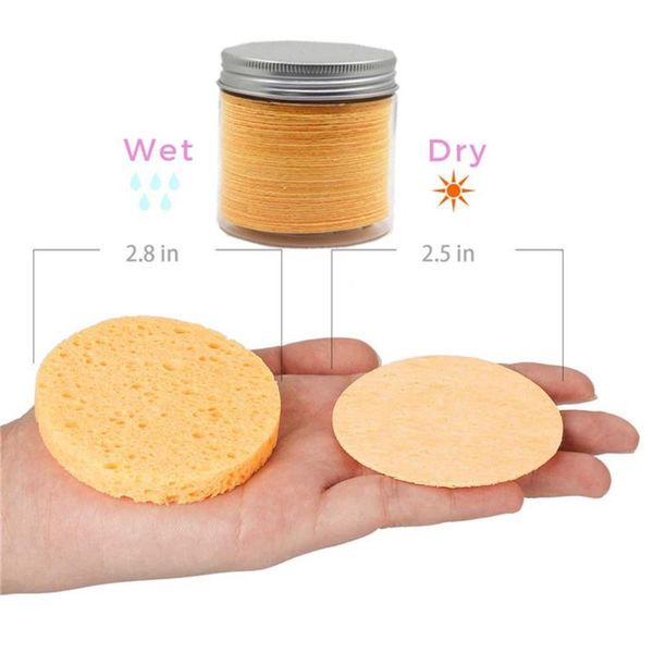 

sponges, applicators & cotton 50pcs reusable compressed facial sponge face cleaning makeup remover for deep cleansing tool
