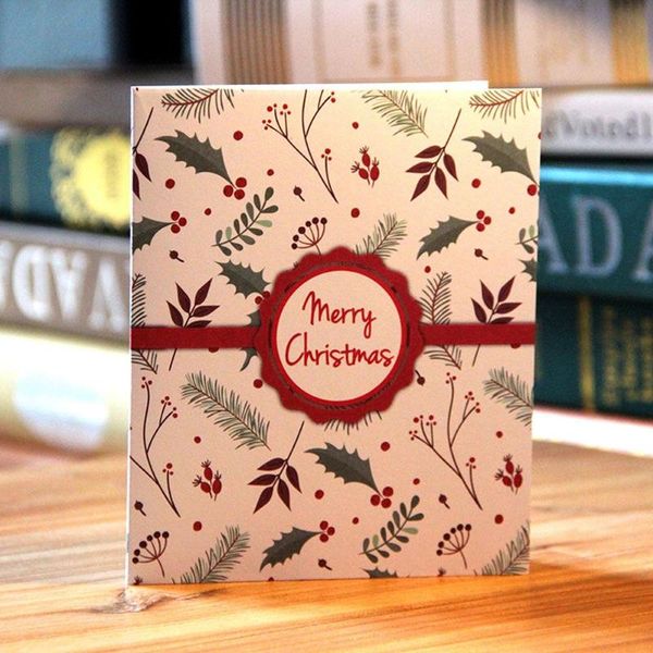 

greeting cards year blessing postcard 3d santa claus card christmas deer
