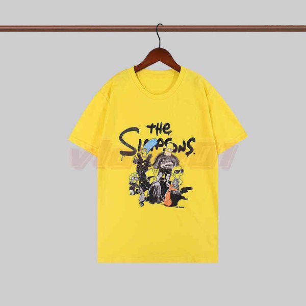 

men's t-shirt quality digner mens t high shirts man fashion simpson digital printing te casual slim womens asian size s-2xl, White;black