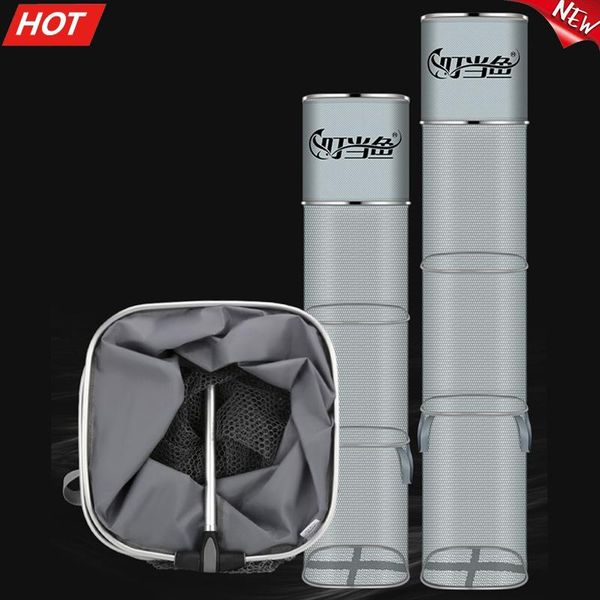 

fishing accessories net 1.2m/1.5m/1.8m /2m/2.5m/3m collapsible fish shrimp minnow bait trap dip cage keep alive x518d