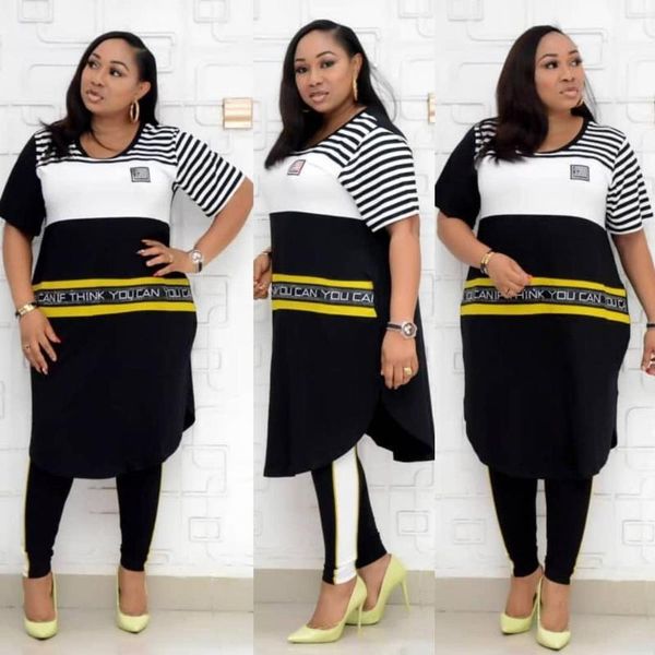 

ethnic clothing xl-4xl african print striped 2 piece sets shirt pants suits dashiki midi dress bazin riche party lady africa cloth, Red