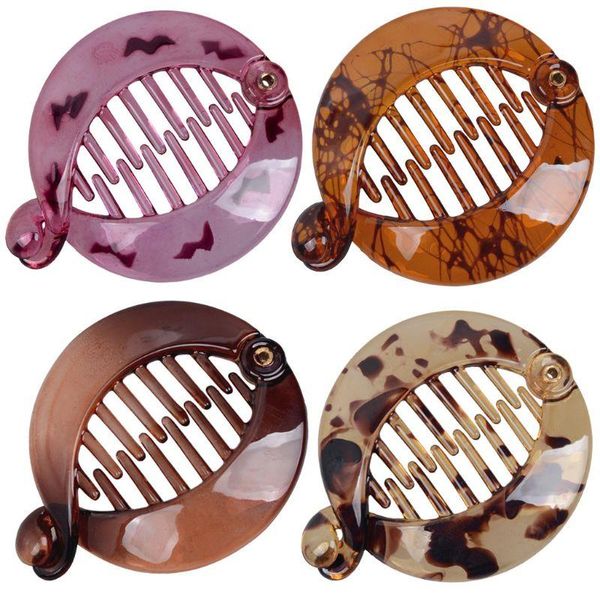 

Hair Clips & Barrettes Rbxibibx Hairpin Acrylic Fish Banana Jaw For Thick Non-slip Claw Clip Women, Golden;silver