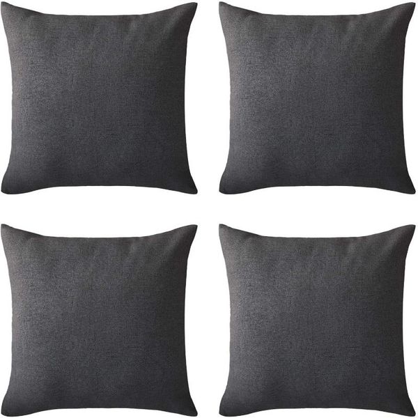 

cushion/decorative pillow cushion cover velvet looking grey colour 4 pieces home decor covers hidden zipper quality