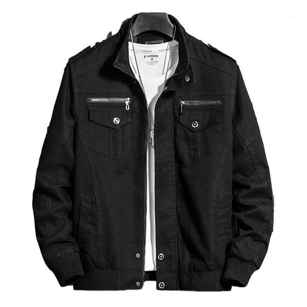 

mens jackets winter military jacket pilot bomber coat casual men clothing men's, Black;brown