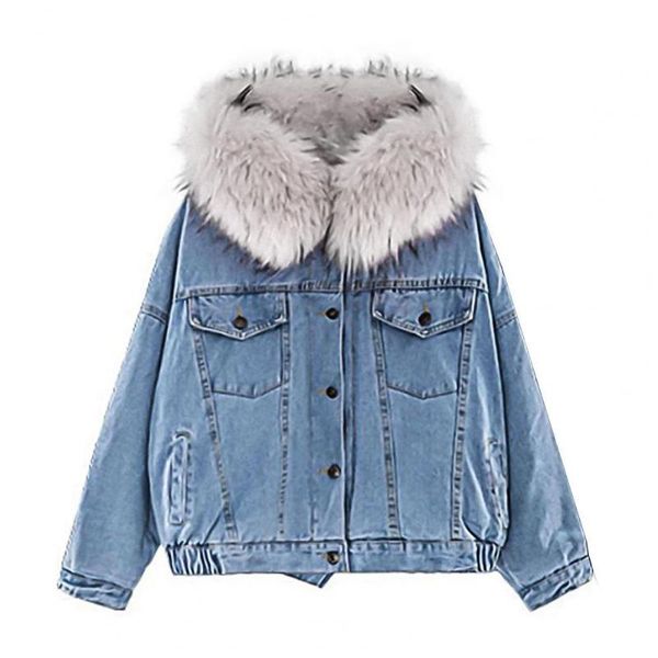 

plus size jacket women hooded faux fur lined warm coat winter autumn thick fashion outwear women's jackets, Black;brown