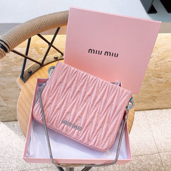

2021mui mui miao's new one shoulder small square sheepskin diagonal span lovely and versatile underarm ins student girls' bag